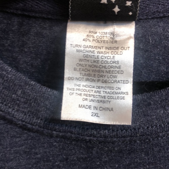 GEORGIA TECH T-shirt. Layered long sleeves. Like new. - Picture 9 of 9